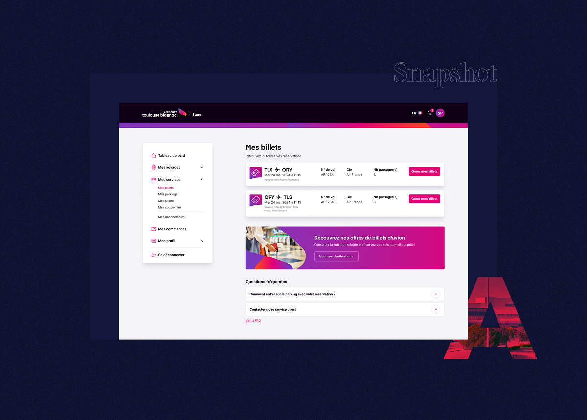Toulouse-Blagnac airport booking platform Image 1