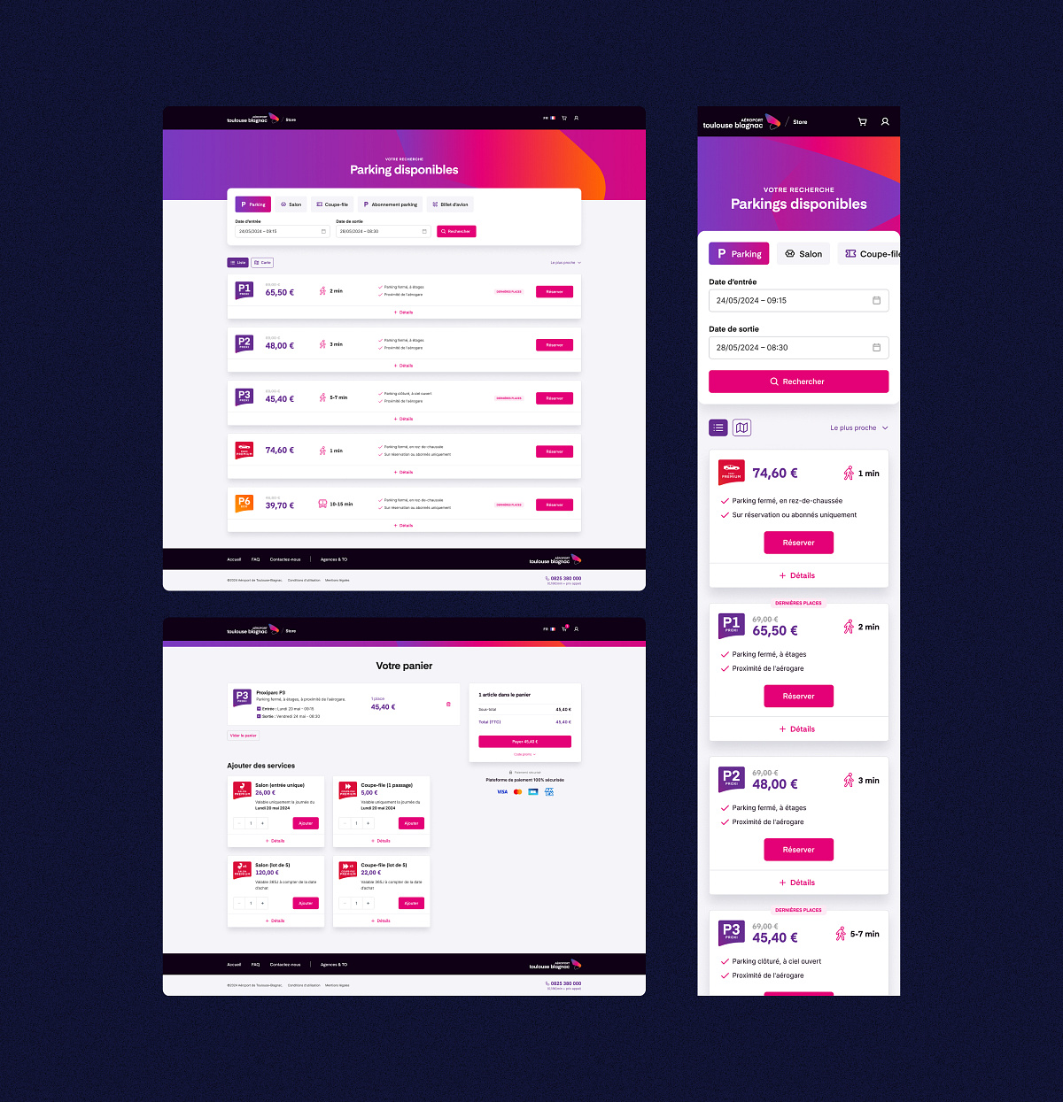 Toulouse-Blagnac airport booking platform Image 3