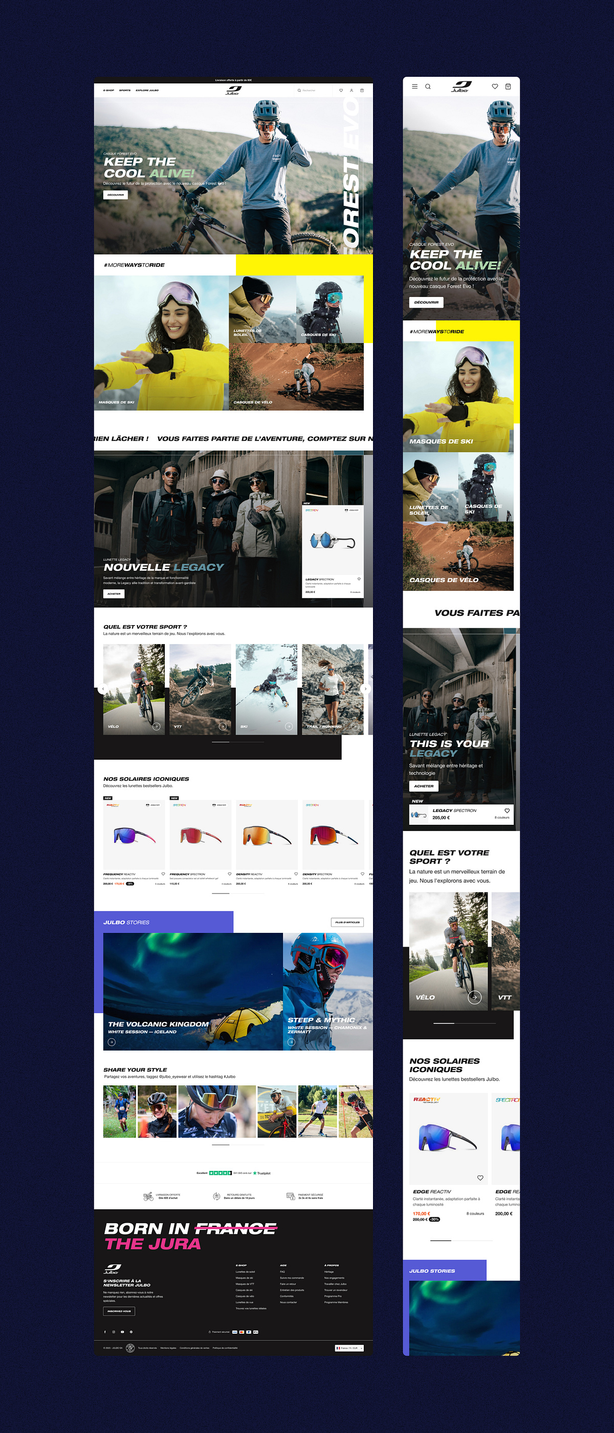 Julbo ecommerce redesign Image 3