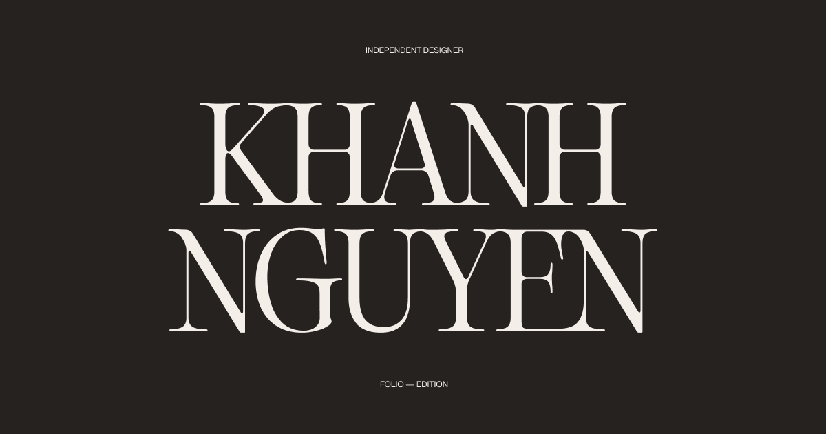 Khanh Nguyen ─ Portfolio
