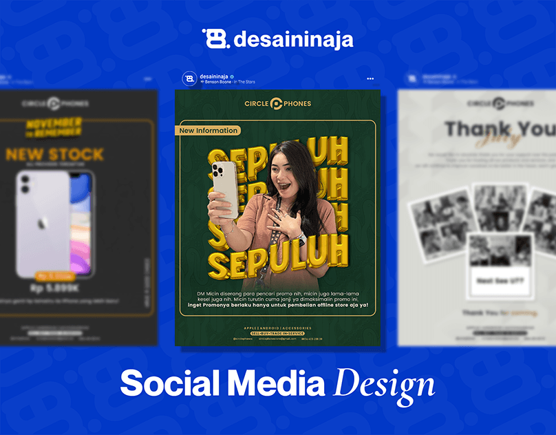 Circle Phones | Social Media Design