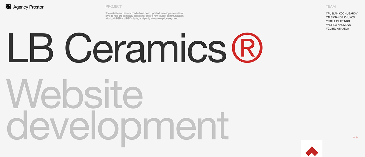 LB Ceramics | Website development