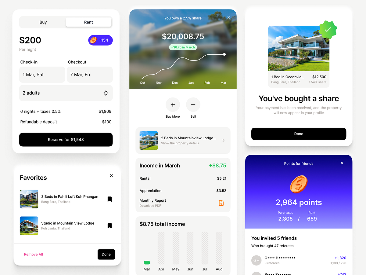 Real estate tokenization & leasing platform