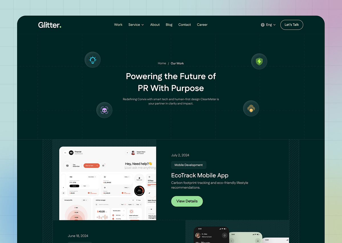 Creative Agency Website Design | Landing Page