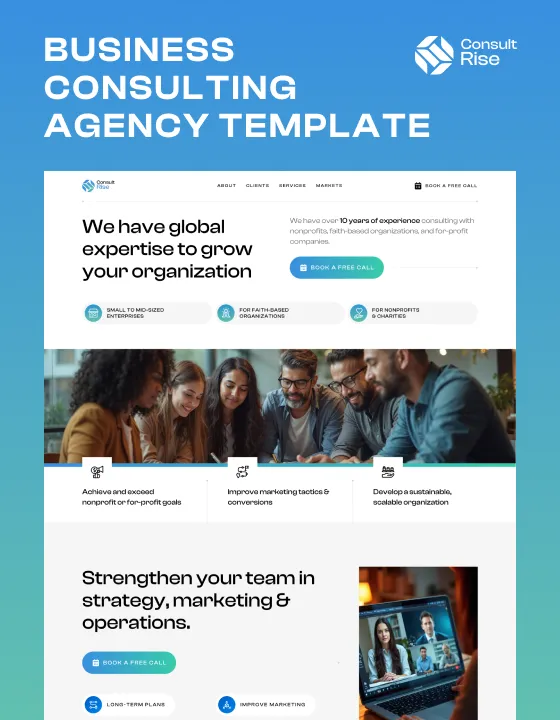 ConsultRise - Webflow Website Template