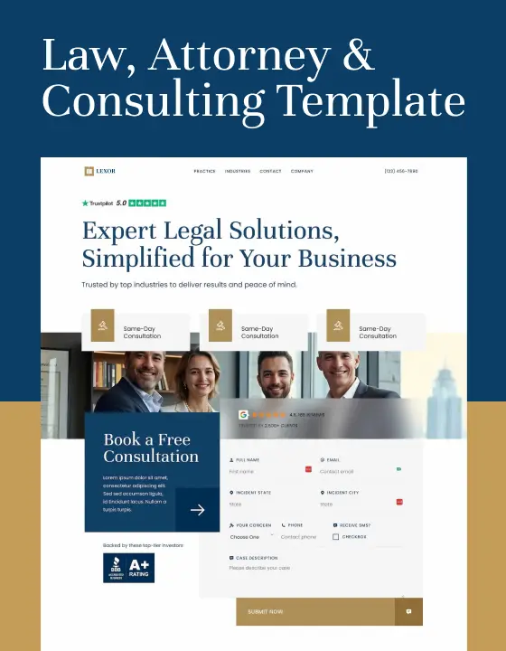 Lexor - Law Firm Webflow Website Template