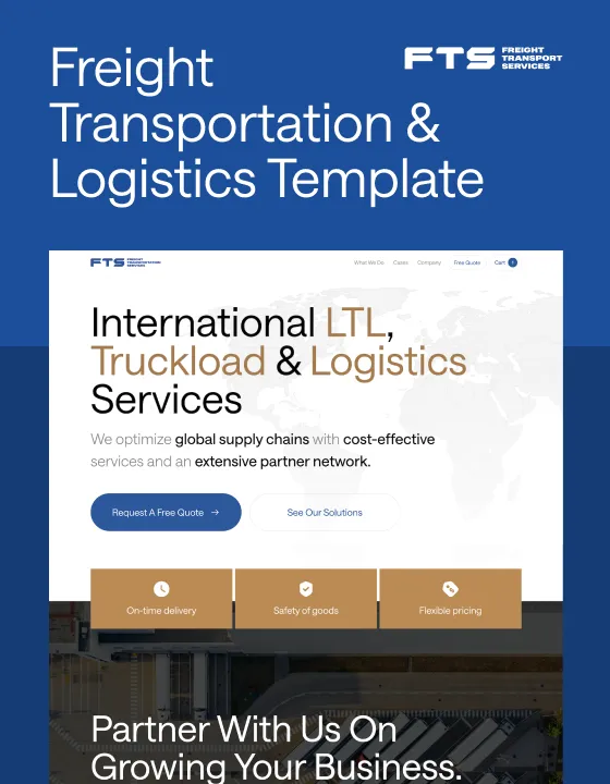 FTS - Transportation Webflow Template