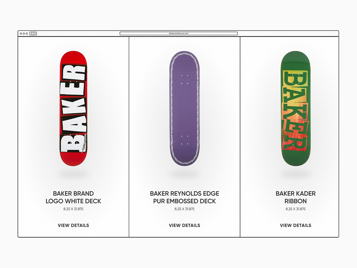 Online Skateboard Store Concept Image 1