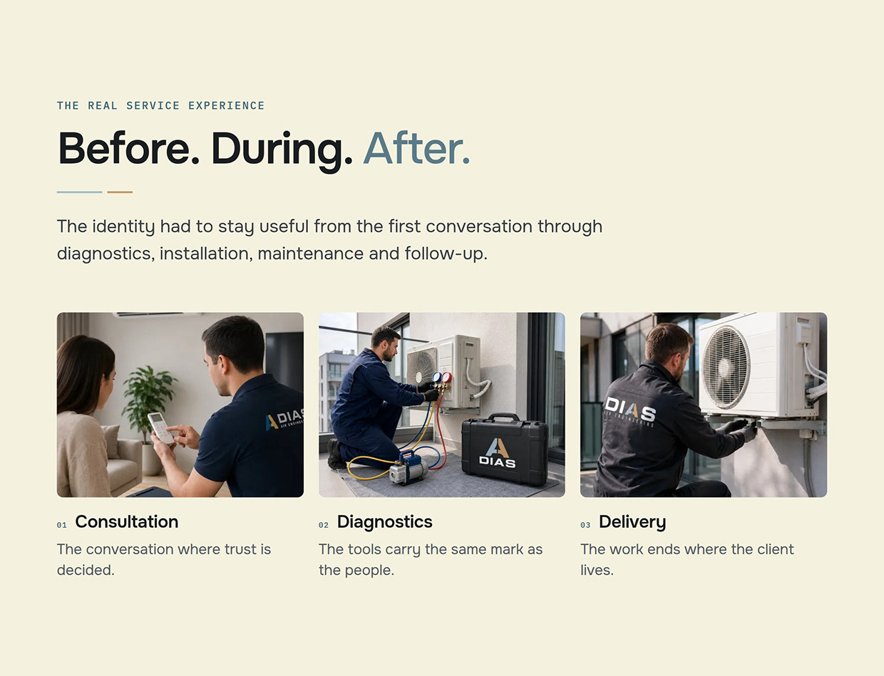 DIAS Air Engineering — HVAC Brand Identity Image 2