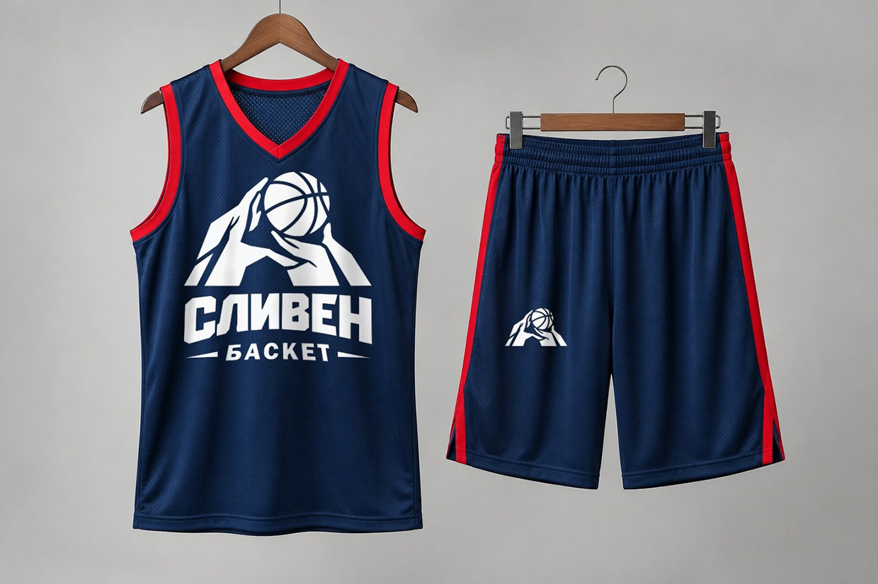 Sliven Basket — Basketball Club Logo and Brand Identity Image 7