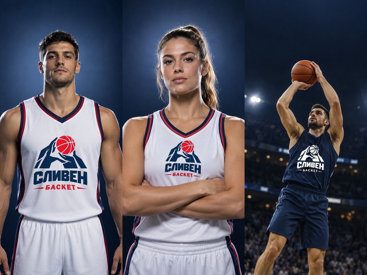 Sliven Basket — Basketball Club Logo and Brand Identity Image 8