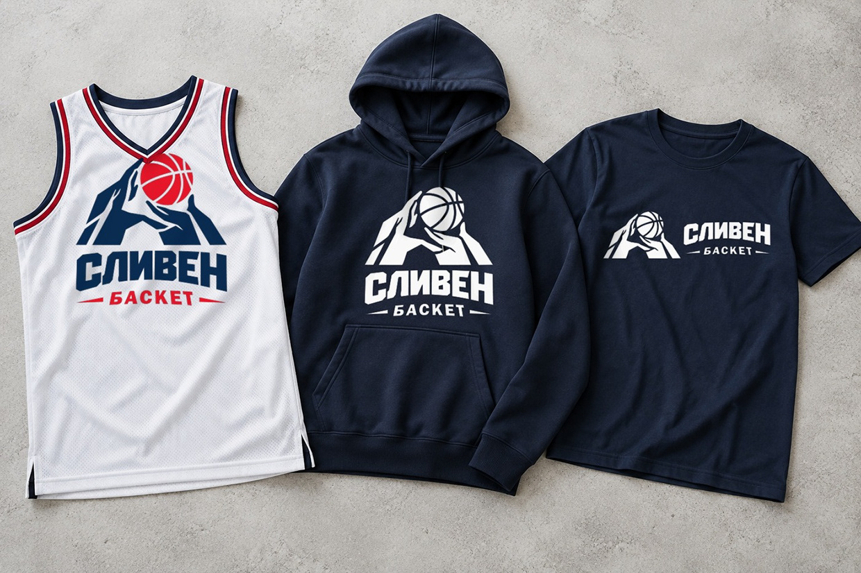 Sliven Basket — Basketball Club Logo and Brand Identity Image 9