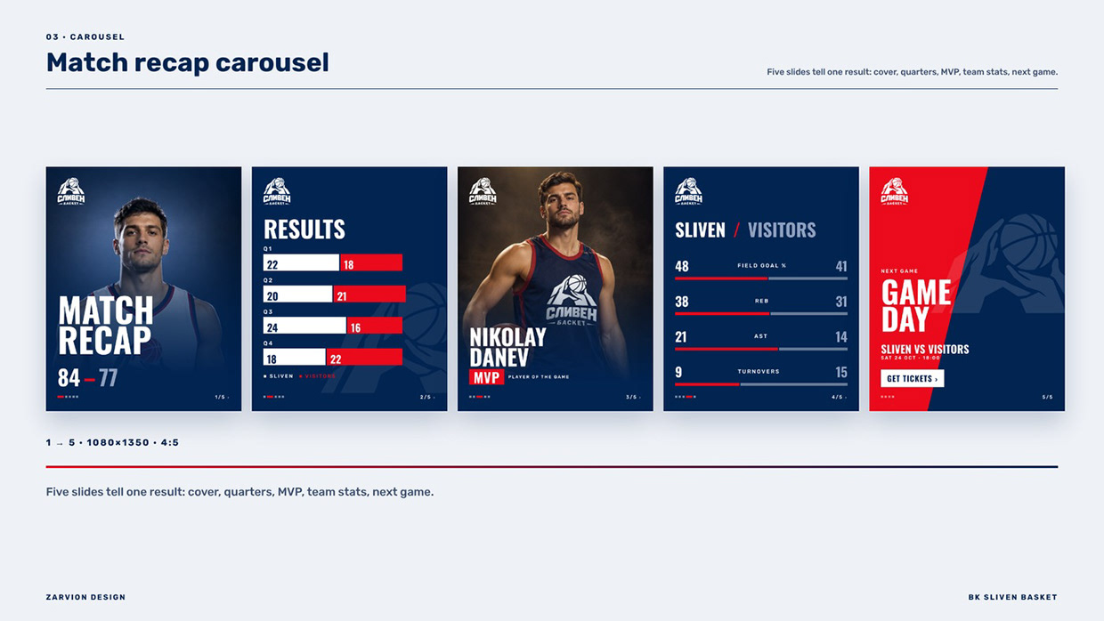 Sliven Basket — Basketball Club Logo and Brand Identity Image 16