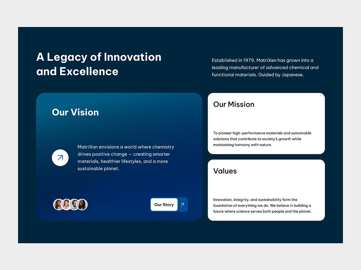 Industrial Materials Landing Page Concept Image 1