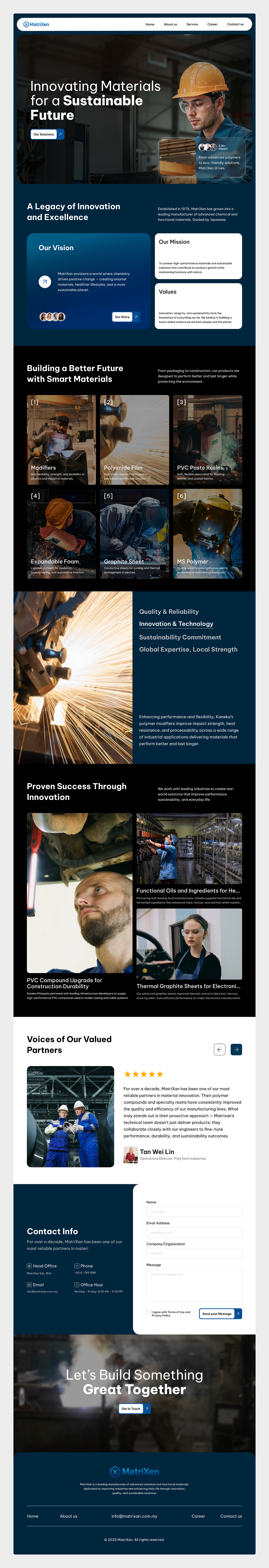Industrial Materials Landing Page Concept Image 6