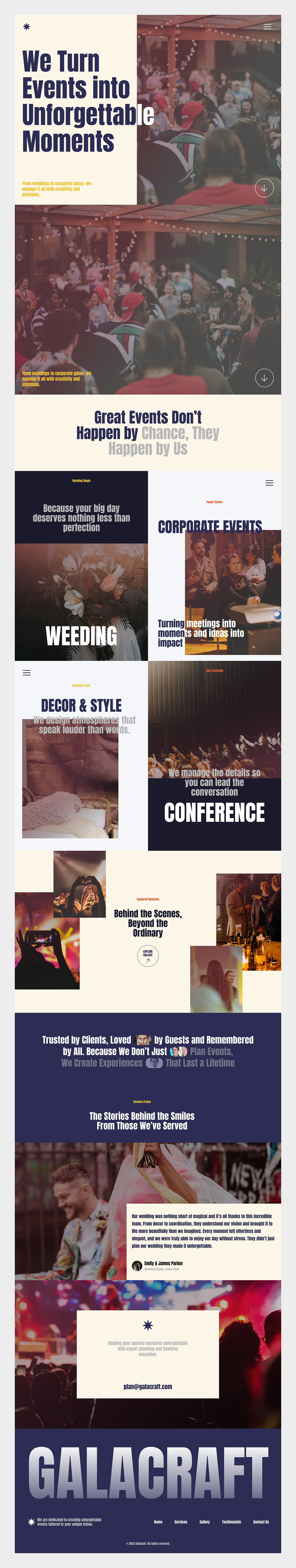 Event Management Landing Page Image 0