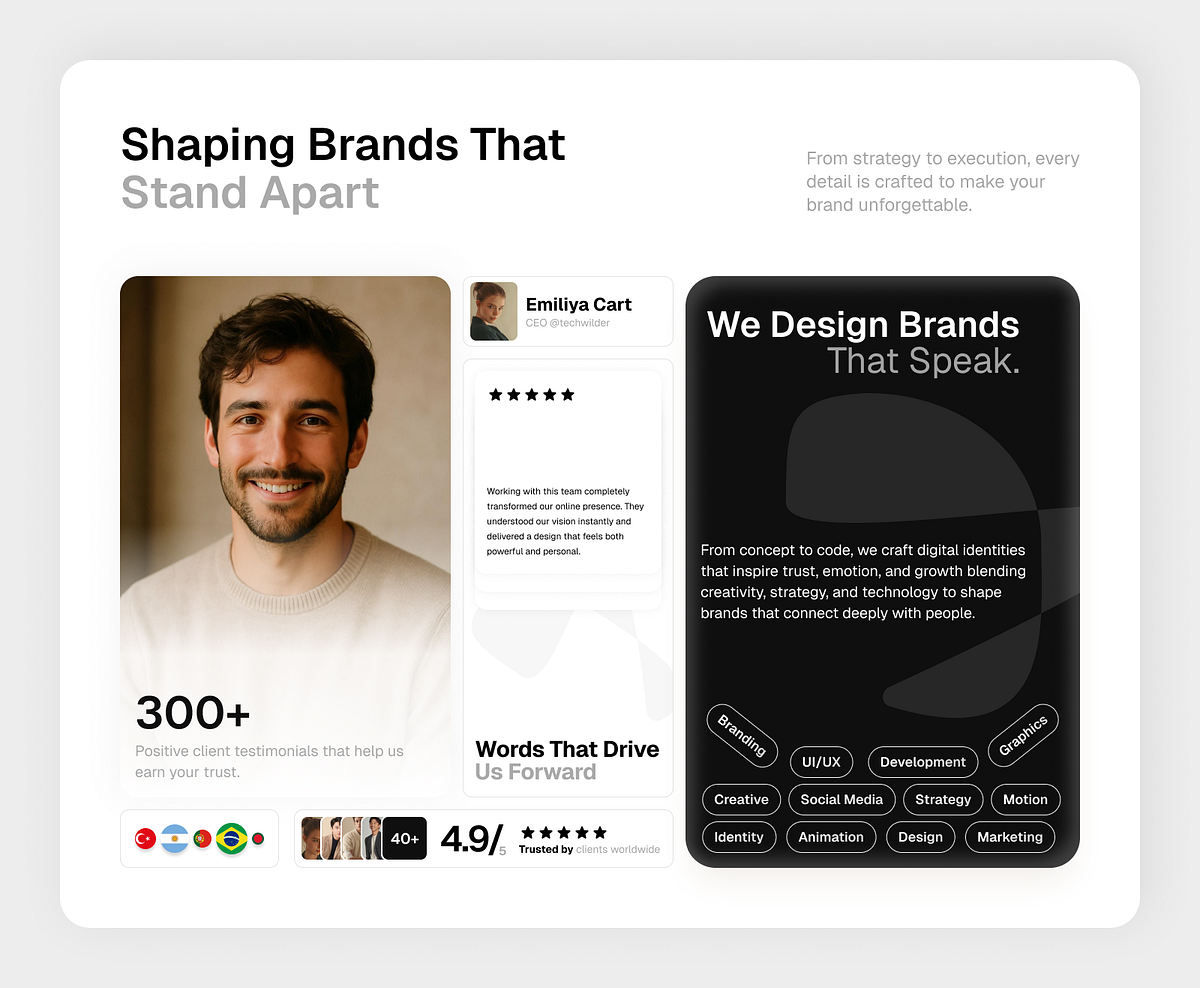 Clean & Modern Bento Layout for Agency Branding Image 0