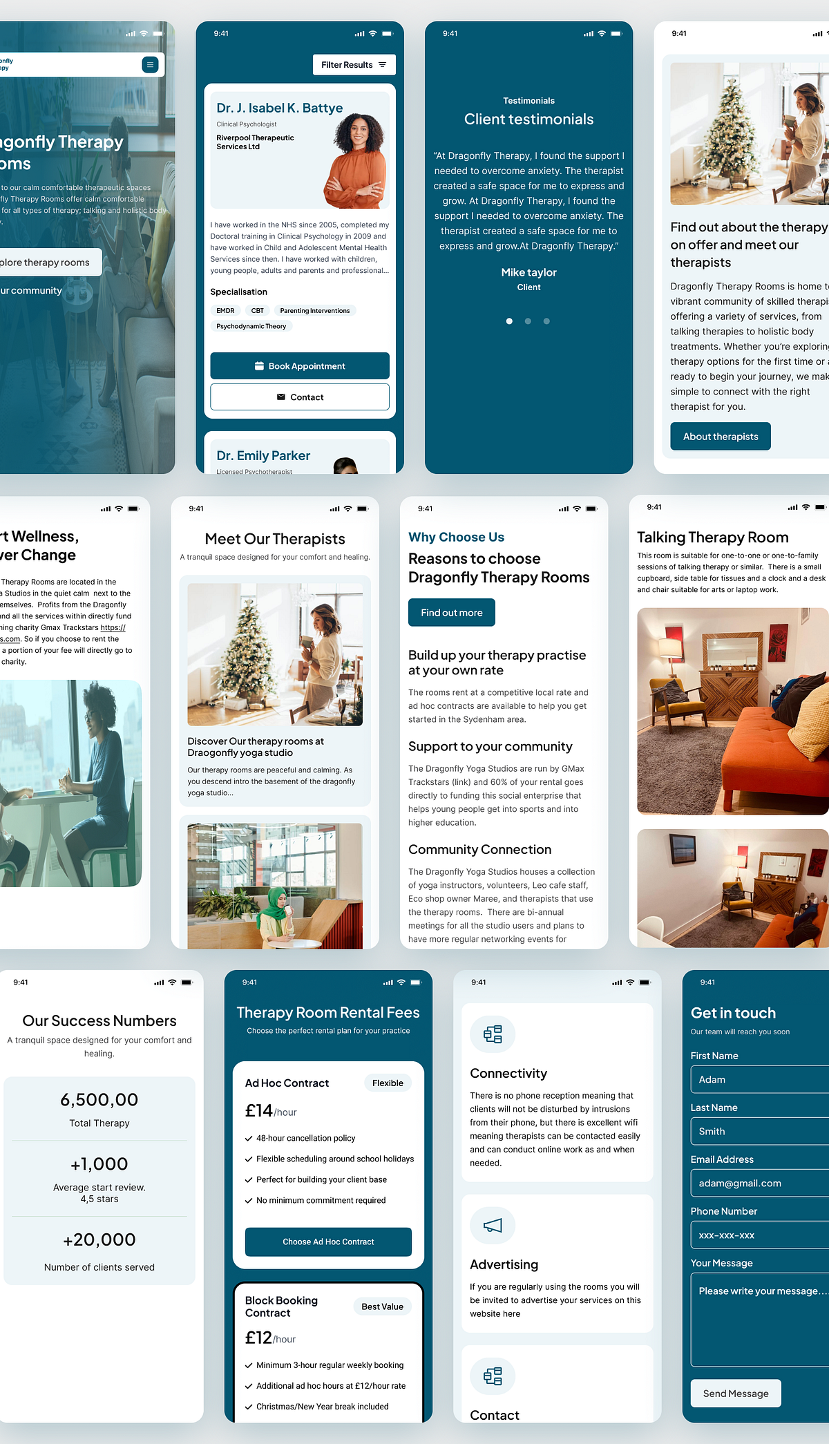 Therapy Rental Website Responsive UI Design Image 0