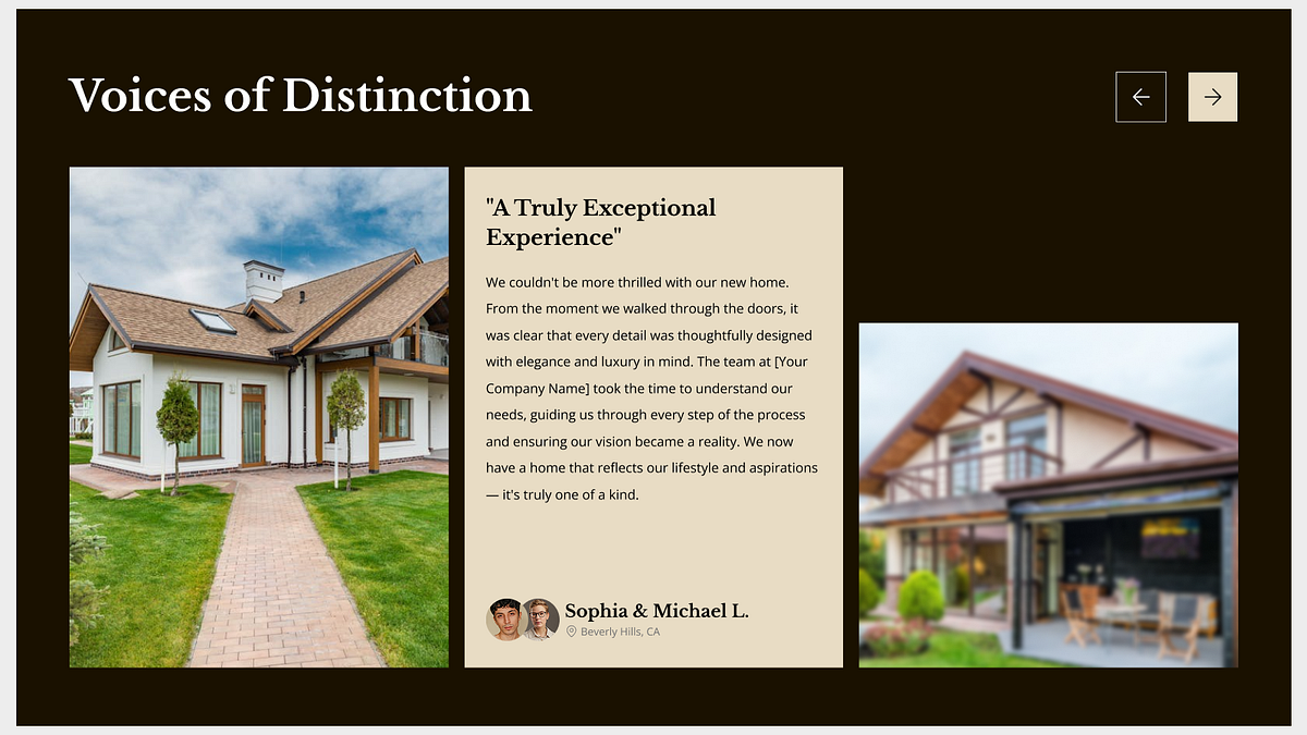 LUXURY Real Estate Website UI Design Image 5
