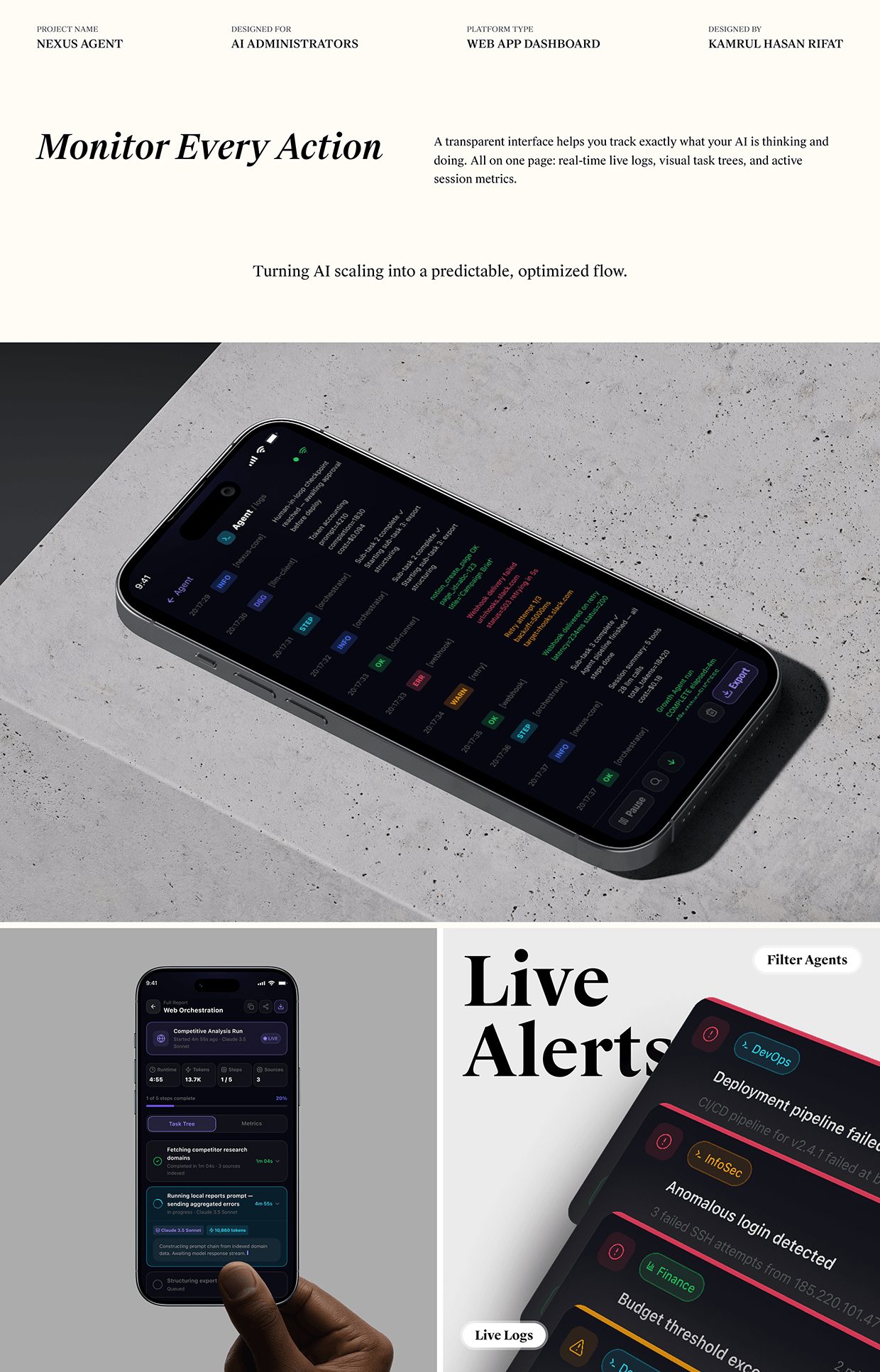 NexusAgent Autonomous AI Management Dashboard | Image 1