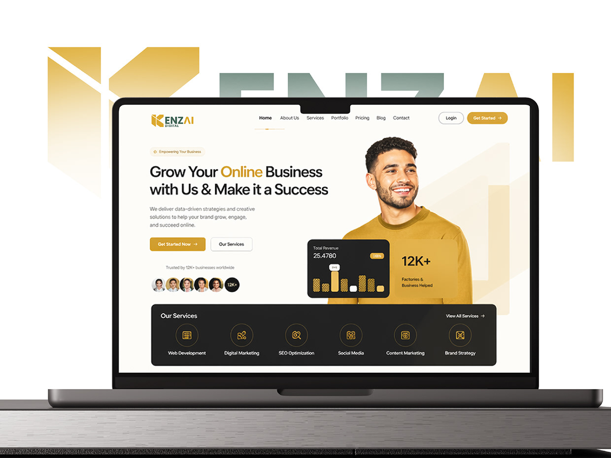 KENZAI DIGITAL | Marketing Agency Brand Identity Image 18