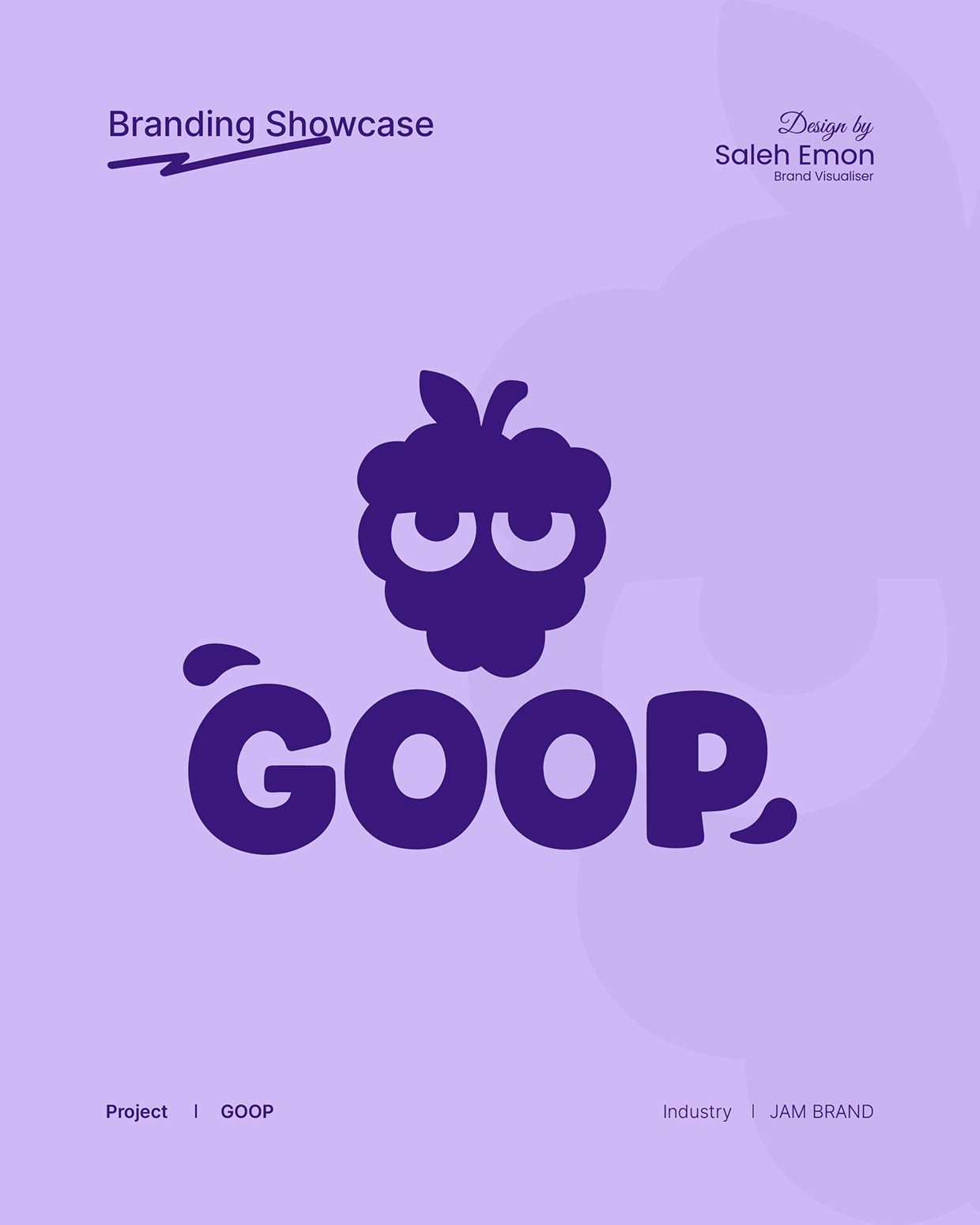 GOOP | A Playful Mixed Berry Spread Brand Identity Image 0