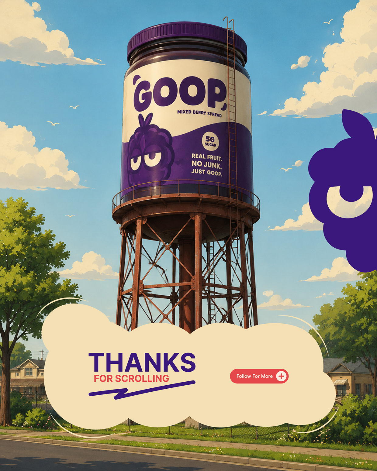 GOOP | A Playful Mixed Berry Spread Brand Identity Image 6