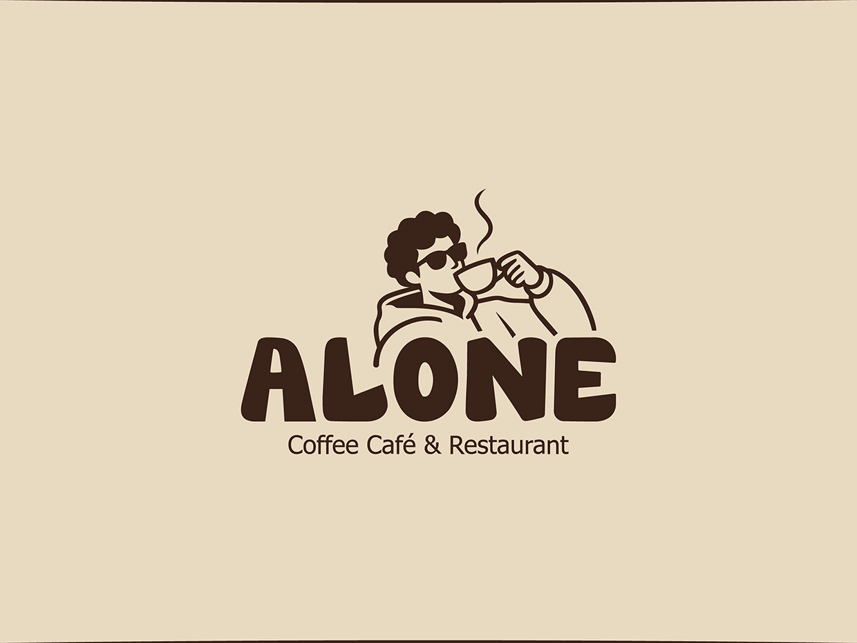 Alone Coffee & Cafe Restaurant Branding Image 1