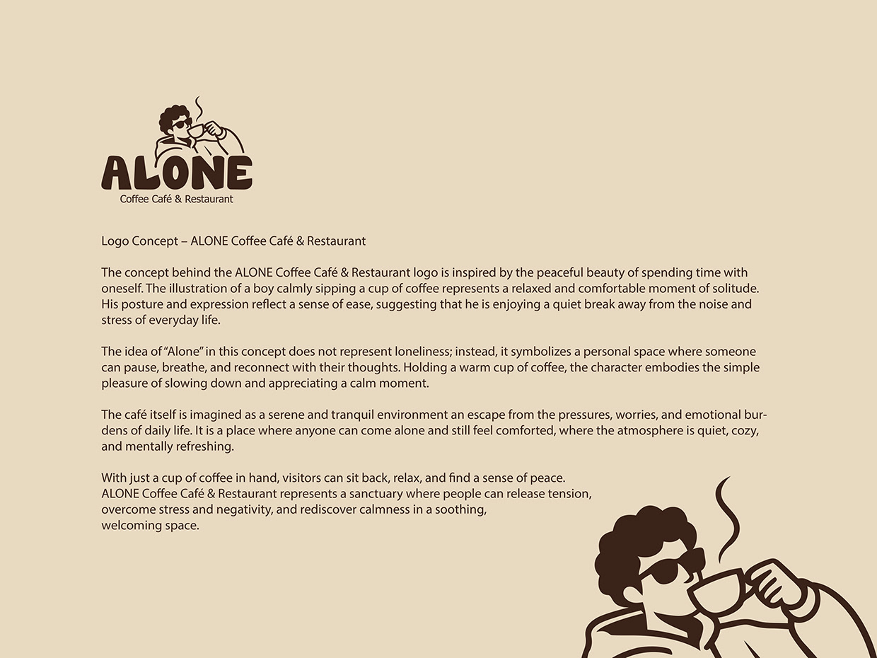Alone Coffee & Cafe Restaurant Branding Image 2