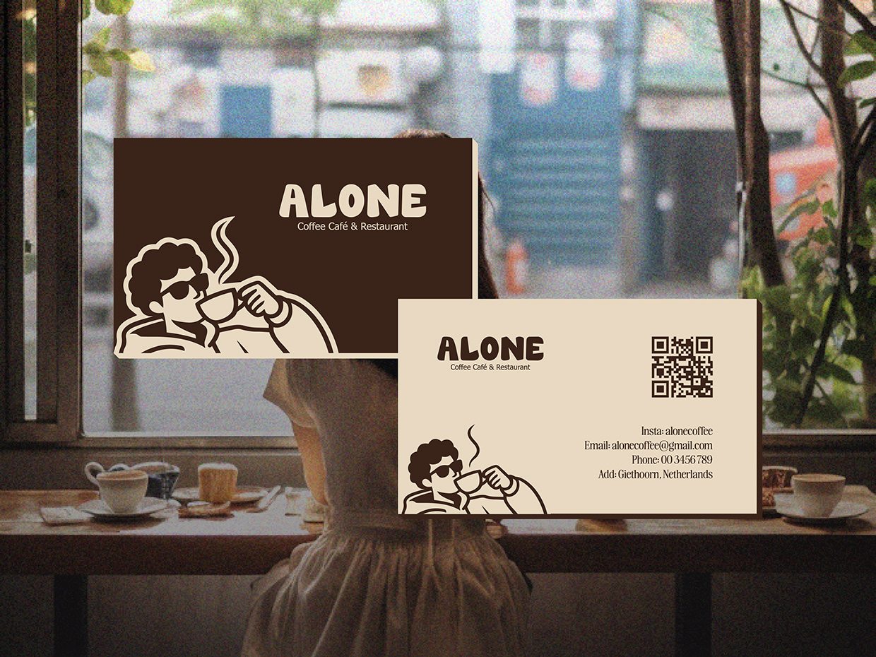 Alone Coffee & Cafe Restaurant Branding Image 5
