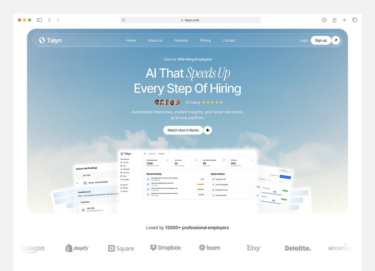 Talyn | AI SaaS | Hiring Platform