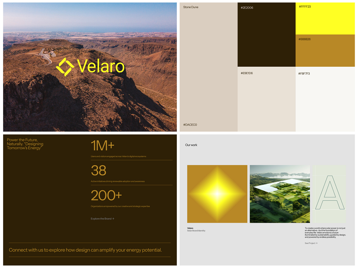 Velaro — Solar Brand Identity Design