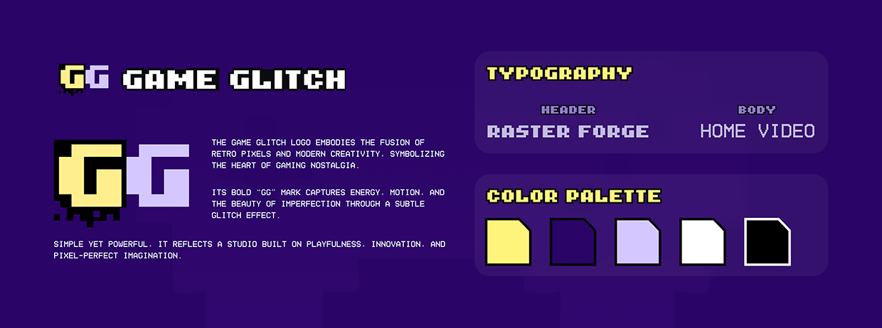 Game Glitch: A Retro Pixel Game Studio Landing Page Image 1