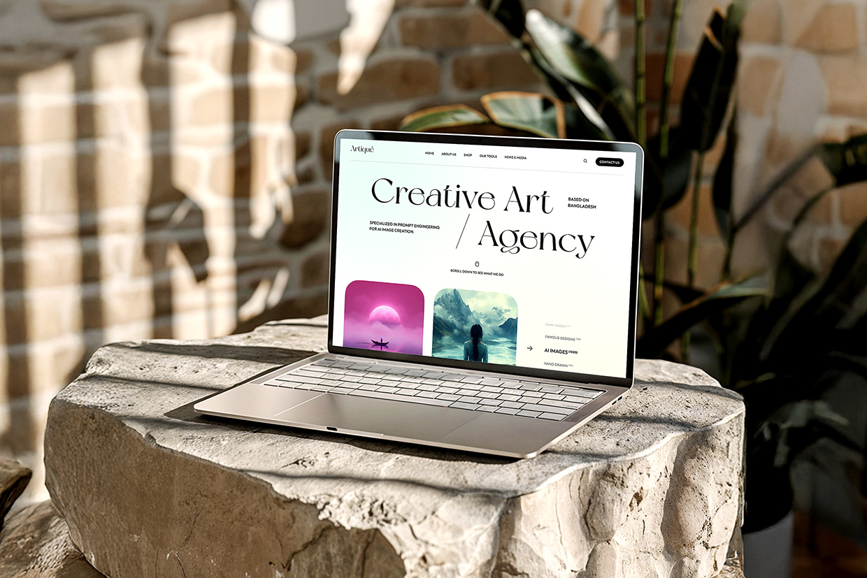 Artiqué – Creative Agency Landing Page