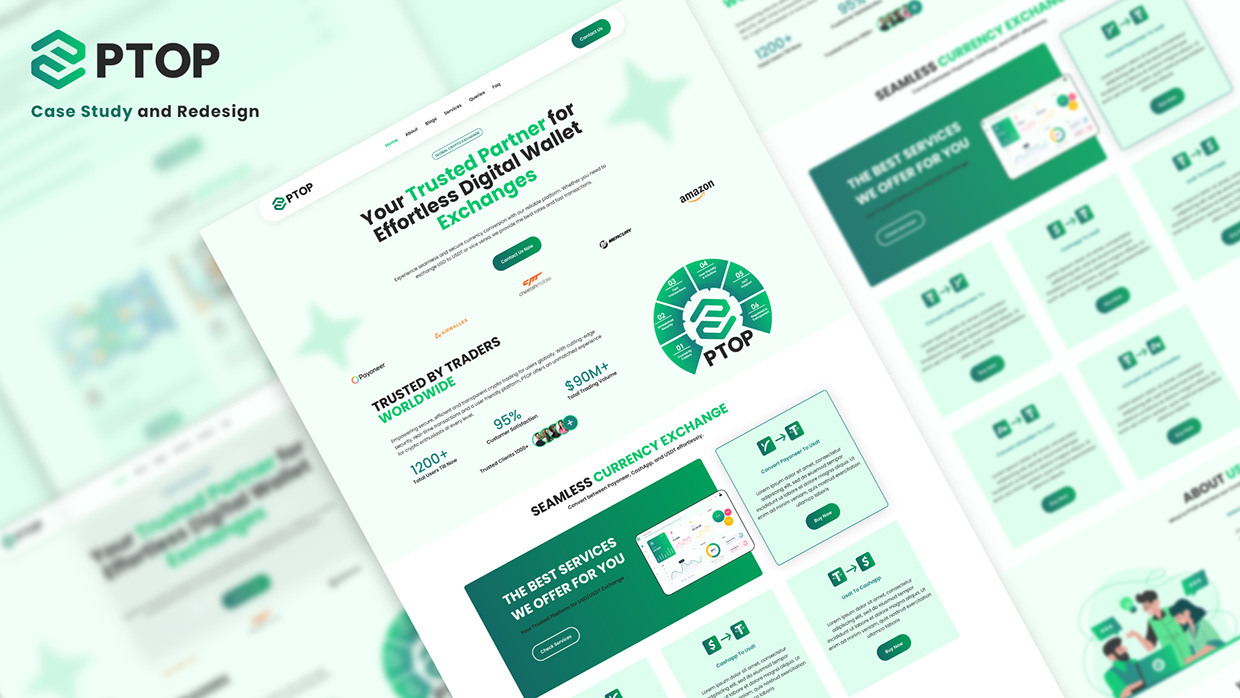 Full Website & Case Study: PTOP UI/UX Design