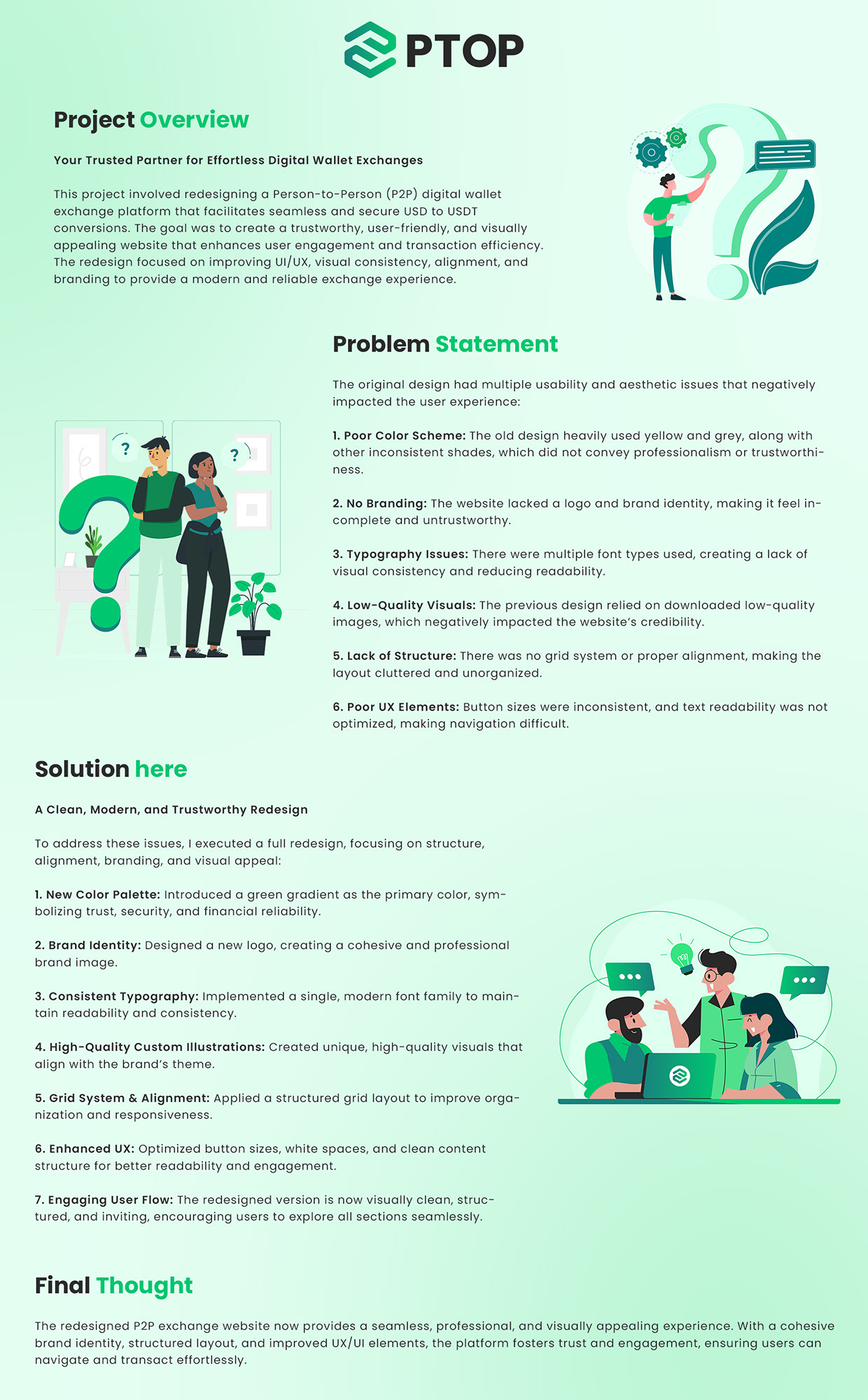 Full Website & Case Study: PTOP UI/UX Design Image 1