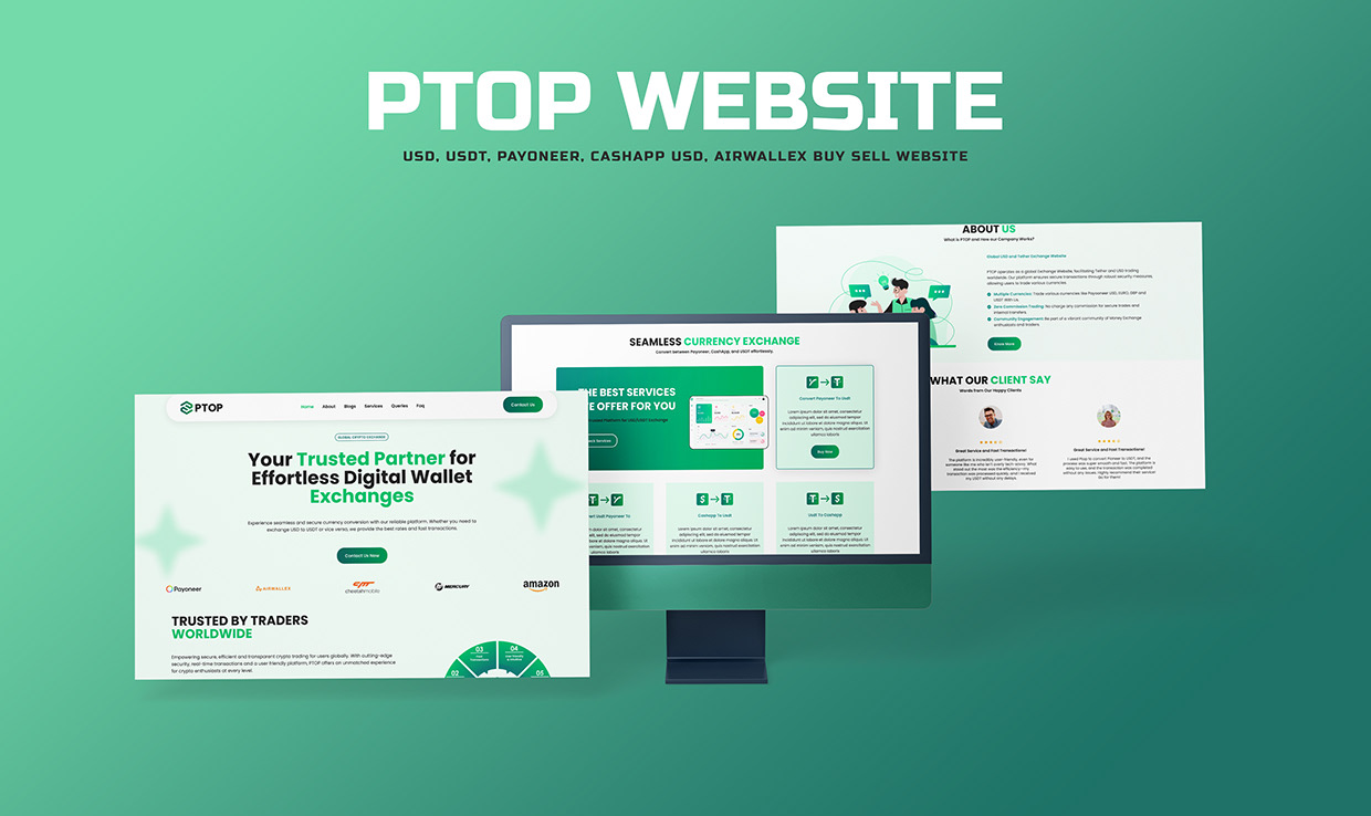 Full Website & Case Study: PTOP UI/UX Design Image 4