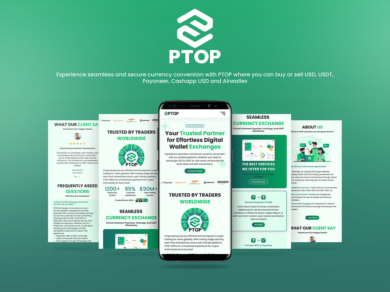 Full Website & Case Study: PTOP UI/UX Design Image 5