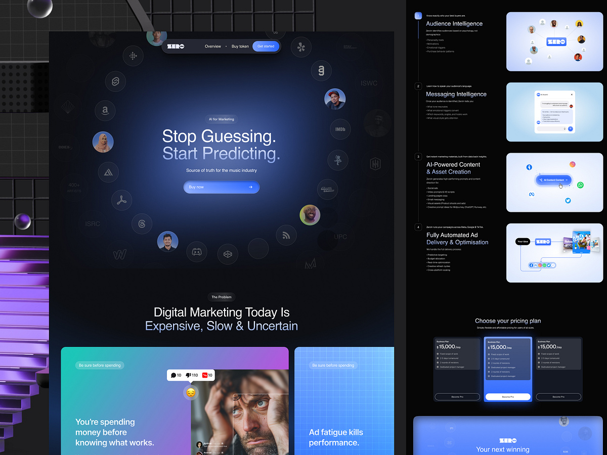 Zeroin — AI Platform Website Redesign v2