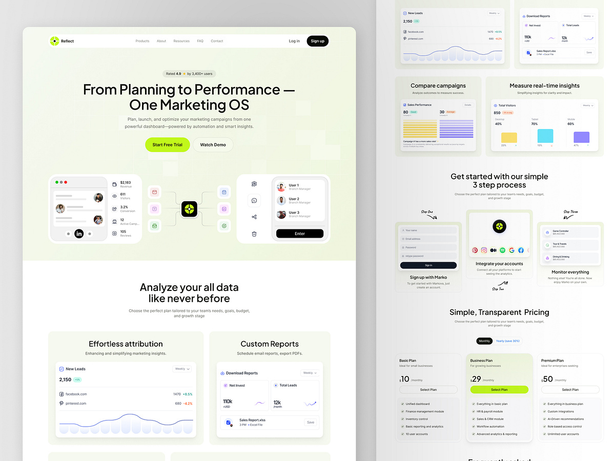 Reflect Marketing OS website ui v2 Image 1