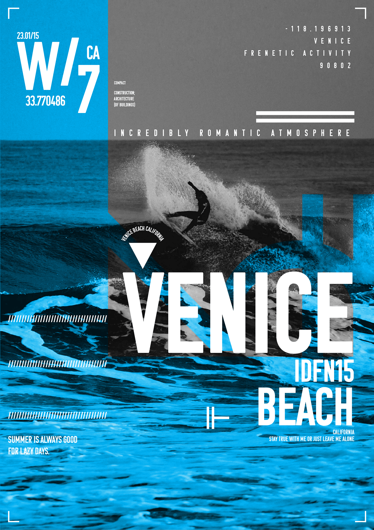 Free Vector – It's Time to Breathe (Tropical Poster) Image 3