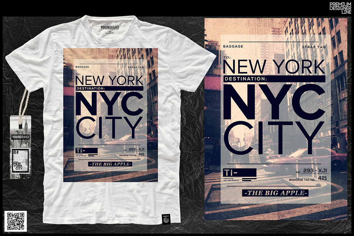 NYC / NEW YORK DISTRICT / T-Shirt Design / Print Design Image 2