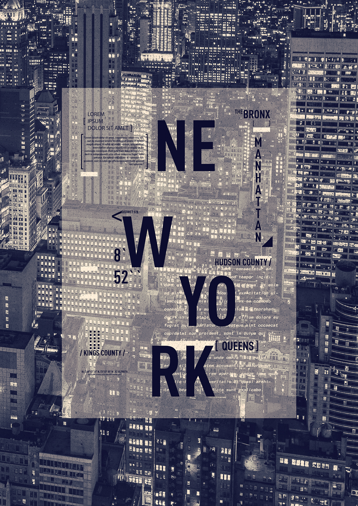 NYC / NEW YORK DISTRICT / T-Shirt Design / Print Design Image 5