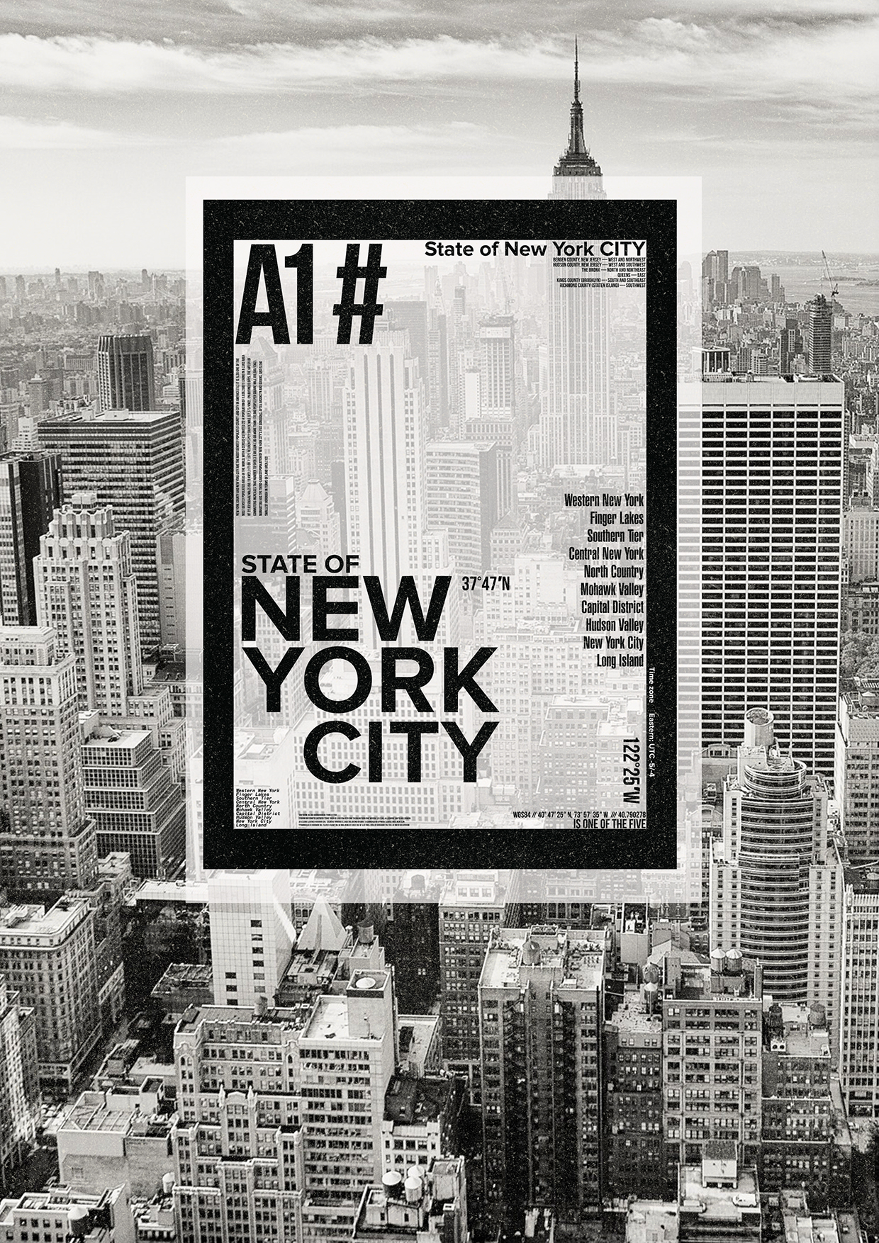 NYC / NEW YORK DISTRICT / T-Shirt Design / Print Design Image 7