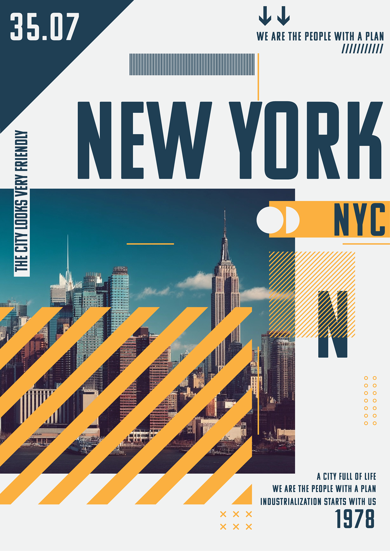 New York City Poster Series – Free AI Vector Files Image 1