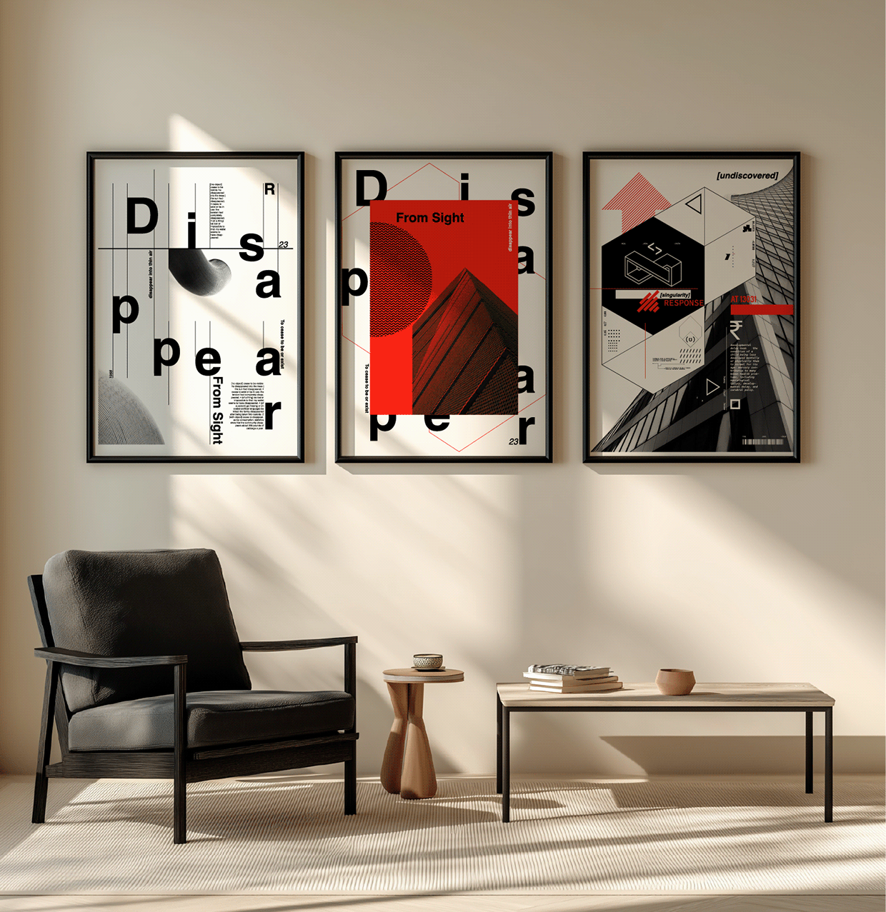DISAPPEAR FROM SIGHT A Free Experimental Poster Series