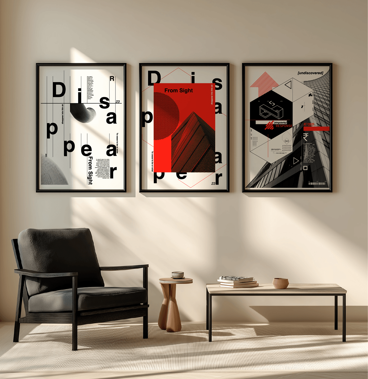 DISAPPEAR FROM SIGHT A Free Experimental Poster Series Image 6