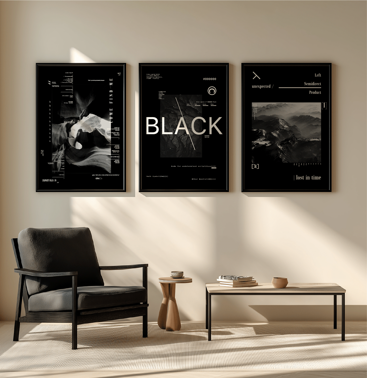 BLACK / Poster Set — Free AI Download