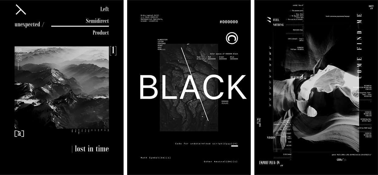 BLACK / Poster Set — Free AI Download Image 0