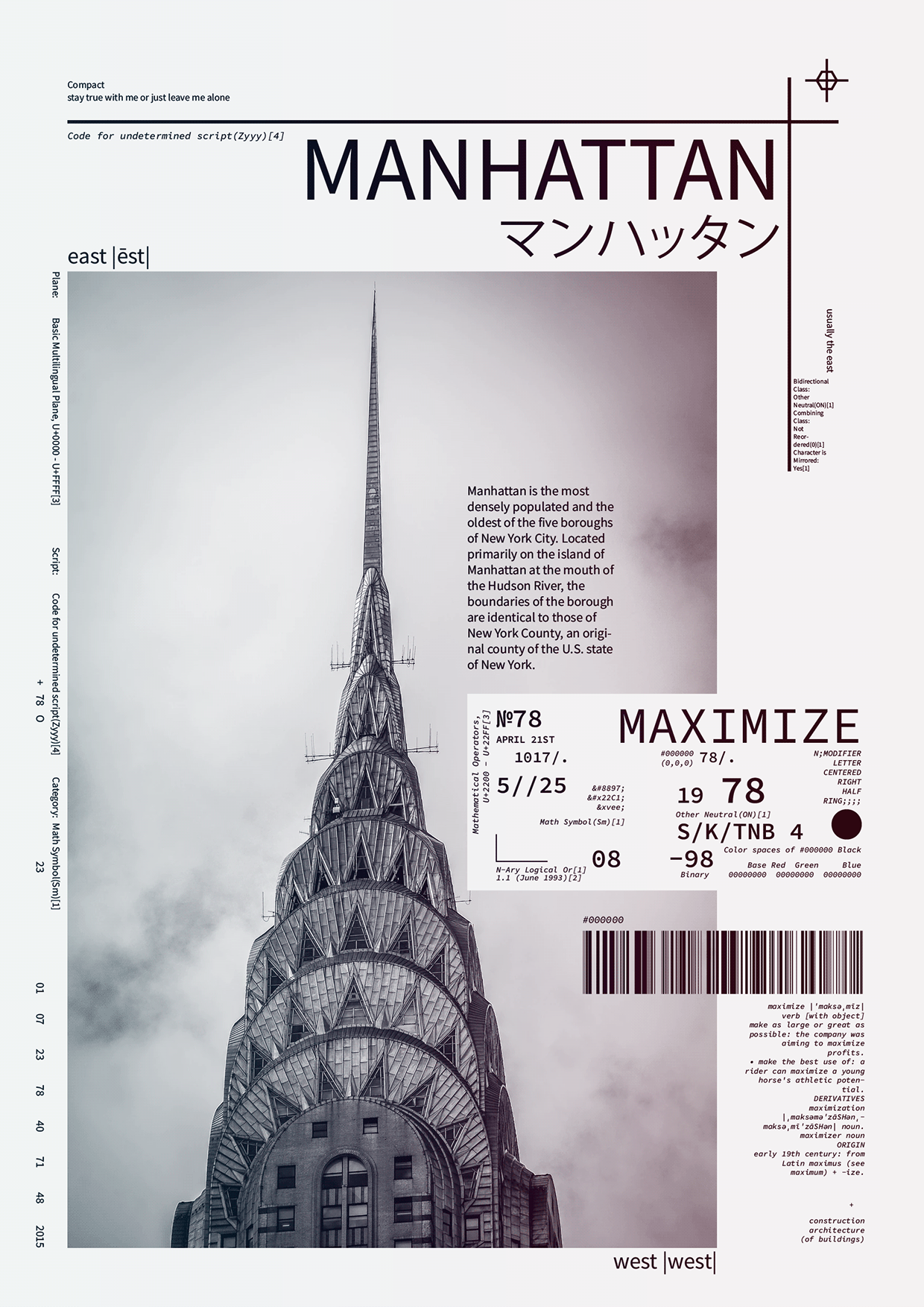 Free AI Poster Set — Manhattan Series / Experimental Typography & Urban Graphics Image 1